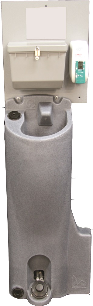 PolyPortable Sink - Portable Hand Washing Station - Grey - Click Image to Close